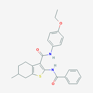 2-(benzoylamino)-N-(4-ethoxyphenyl)-6-methyl-4,5,6,7-tetrahydro-1-benzothiophene-3-carboxamide