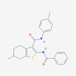 2-(benzoylamino)-6-methyl-N-(4-methylphenyl)-4,5,6,7-tetrahydro-1-benzothiophene-3-carboxamide