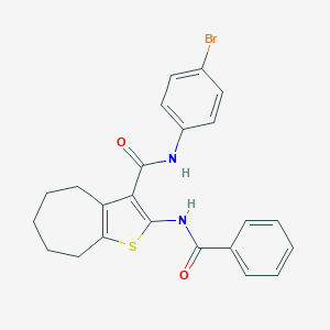 2-(benzoylamino)-N-(4-bromophenyl)-5,6,7,8-tetrahydro-4H-cyclohepta[b]thiophene-3-carboxamide
