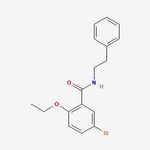 molecular formula C17H18BrNO2 B4080948 5-bromo-2-ethoxy-N-(2-phenylethyl)benzamide 