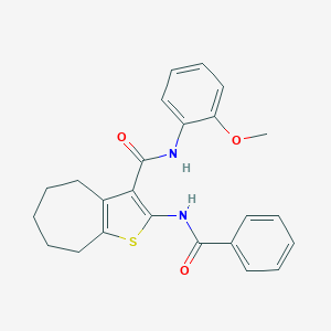 2-(benzoylamino)-N-(2-methoxyphenyl)-5,6,7,8-tetrahydro-4H-cyclohepta[b]thiophene-3-carboxamide