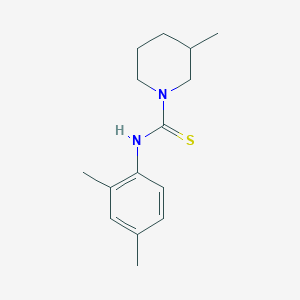 molecular formula C15H22N2S B4080977 N-(2,4-dimethylphenyl)-3-methyl-1-piperidinecarbothioamide 