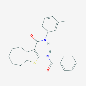 2-(benzoylamino)-N-(3-methylphenyl)-5,6,7,8-tetrahydro-4H-cyclohepta[b]thiophene-3-carboxamide