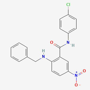 molecular formula C20H16ClN3O3 B4081009 2-(benzylamino)-N-(4-chlorophenyl)-5-nitrobenzamide 