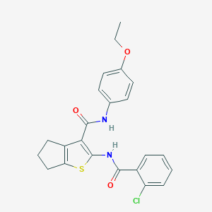 2-[(2-chlorobenzoyl)amino]-N-(4-ethoxyphenyl)-5,6-dihydro-4H-cyclopenta[b]thiophene-3-carboxamide