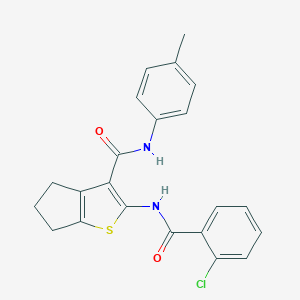 2-[(2-chlorobenzoyl)amino]-N-(4-methylphenyl)-5,6-dihydro-4H-cyclopenta[b]thiophene-3-carboxamide