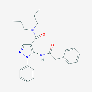 1-phenyl-5-[(2-phenylacetyl)amino]-N,N-dipropylpyrazole-4-carboxamide