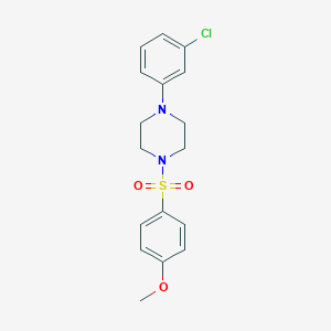 1-(3-Chlorophenyl)-4-[(4-methoxyphenyl)sulfonyl]piperazine