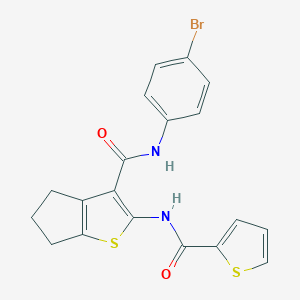 N-(4-bromophenyl)-2-[(2-thienylcarbonyl)amino]-5,6-dihydro-4H-cyclopenta[b]thiophene-3-carboxamide