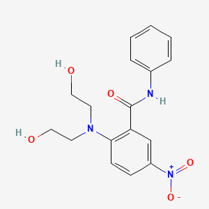 2-[bis(2-hydroxyethyl)amino]-5-nitro-N-phenylbenzamide