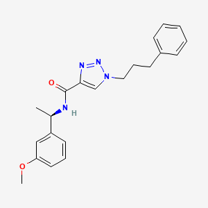 molecular formula C21H24N4O2 B4081194 N-[(1R)-1-(3-methoxyphenyl)ethyl]-1-(3-phenylpropyl)-1H-1,2,3-triazole-4-carboxamide 