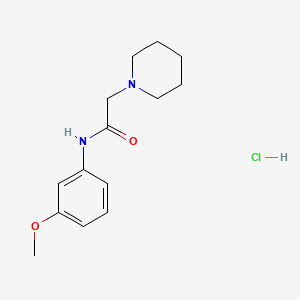 molecular formula C14H21ClN2O2 B4081319 N-(3-methoxyphenyl)-2-(1-piperidinyl)acetamide hydrochloride 