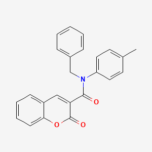 molecular formula C24H19NO3 B4081344 N-benzyl-N-(4-methylphenyl)-2-oxo-2H-chromene-3-carboxamide 