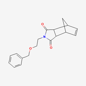 molecular formula C18H19NO3 B4081500 4-[2-(benzyloxy)ethyl]-4-azatricyclo[5.2.1.0~2,6~]dec-8-ene-3,5-dione 