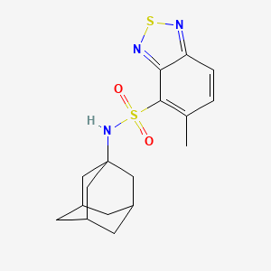 molecular formula C17H21N3O2S2 B4081506 N-1-adamantyl-5-methyl-2,1,3-benzothiadiazole-4-sulfonamide 