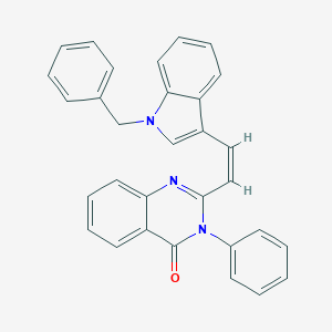 molecular formula C31H23N3O B408164 2-[2-(1-benzyl-1H-indol-3-yl)vinyl]-3-phenyl-4(3H)-quinazolinone 