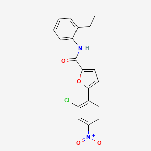 molecular formula C19H15ClN2O4 B4081665 5-(2-chloro-4-nitrophenyl)-N-(2-ethylphenyl)-2-furamide 