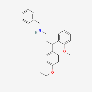 molecular formula C26H31NO2 B4081676 N-benzyl-3-(4-isopropoxyphenyl)-3-(2-methoxyphenyl)-1-propanamine 
