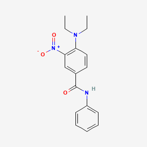 molecular formula C17H19N3O3 B4081703 4-(diethylamino)-3-nitro-N-phenylbenzamide 