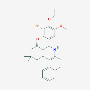 5-(3-bromo-4-ethoxy-5-methoxyphenyl)-2,2-dimethyl-2,3,5,6-tetrahydrobenzo[a]phenanthridin-4(1H)-one