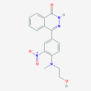 molecular formula C17H16N4O4 B4081778 4-{4-[(2-hydroxyethyl)(methyl)amino]-3-nitrophenyl}-1(2H)-phthalazinone 