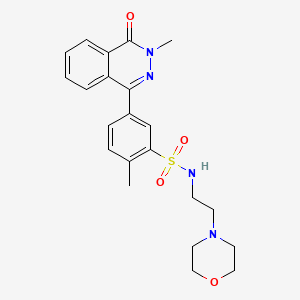 molecular formula C22H26N4O4S B4081850 2-methyl-5-(3-methyl-4-oxo-3,4-dihydro-1-phthalazinyl)-N-[2-(4-morpholinyl)ethyl]benzenesulfonamide 