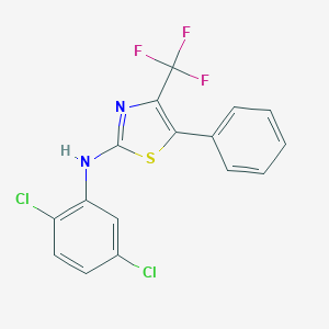 N-(2,5-dichlorophenyl)-5-phenyl-4-(trifluoromethyl)-1,3-thiazol-2-amine