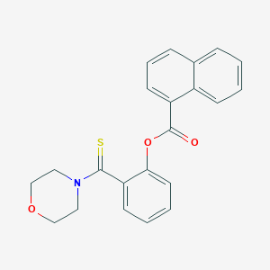 2-(Morpholin-4-ylcarbonothioyl)phenyl naphthalene-1-carboxylate