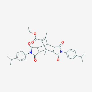 Ethyl 4,10-bis(4-isopropylphenyl)-1,14-dimethyl-3,5,9,11-tetraoxo-4,10-diazatetracyclo[5.5.2.0~2,6~.0~8,12~]tetradec-13-ene-13-carboxylate