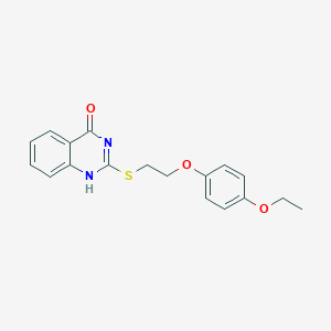 molecular formula C18H18N2O3S B408193 2-[2-(4-Ethoxy-phenoxy)-ethylsulfanyl]-1H-quinazolin-4-one CAS No. 326903-85-9