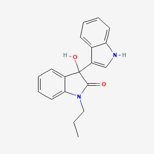 molecular formula C19H18N2O2 B4081961 3'-hydroxy-1'-propyl-1',3'-dihydro-1H,2'H-3,3'-biindol-2'-one 