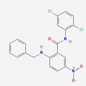 molecular formula C20H15Cl2N3O3 B4081973 2-(benzylamino)-N-(2,5-dichlorophenyl)-5-nitrobenzamide 