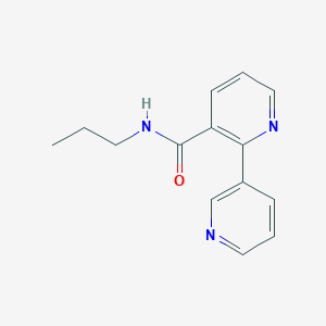 molecular formula C14H15N3O B4081986 N-propyl-2,3'-bipyridine-3-carboxamide 