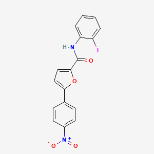 molecular formula C17H11IN2O4 B4082004 N-(2-iodophenyl)-5-(4-nitrophenyl)-2-furamide 