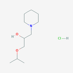 molecular formula C11H24ClNO2 B4082009 1-isopropoxy-3-(1-piperidinyl)-2-propanol hydrochloride 