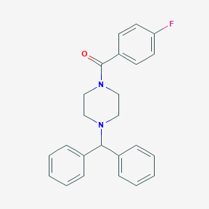 molecular formula C24H23FN2O B408205 1-Benzhydryl-4-(4-fluorobenzoyl)piperazine CAS No. 328906-41-8