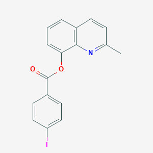 molecular formula C17H12INO2 B408206 2-Methyl-8-quinolinyl 4-iodobenzoate 