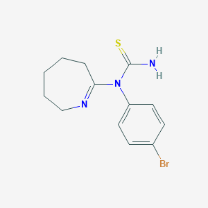 molecular formula C13H16BrN3S B408207 1-(4-bromophenyl)-1-(3,4,5,6-tetrahydro-2H-azepin-7-yl)thiourea CAS No. 306280-57-9