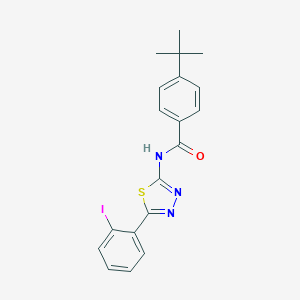 molecular formula C19H18IN3OS B408213 4-tert-butyl-N-[5-(2-iodophenyl)-1,3,4-thiadiazol-2-yl]benzamide 