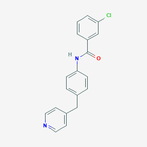 molecular formula C19H15ClN2O B408218 3-chloro-N-[4-(pyridin-4-ylmethyl)phenyl]benzamide 