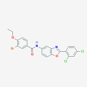 3-Bromo-N-[2-(2,4-dichloro-phenyl)-benzooxazol-5-yl]-4-ethoxy-benzamide