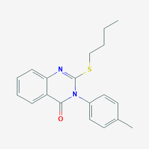 molecular formula C19H20N2OS B408222 2-Butylsulfanyl-3-(4-methylphenyl)quinazolin-4-one CAS No. 70335-71-6