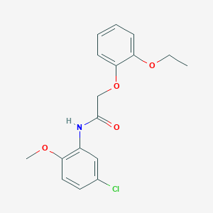 molecular formula C17H18ClNO4 B4082223 N-(5-chloro-2-methoxyphenyl)-2-(2-ethoxyphenoxy)acetamide 