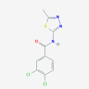 molecular formula C10H7Cl2N3OS B408223 3,4-dichloro-N-(5-methyl-1,3,4-thiadiazol-2-yl)benzamide 