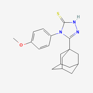 molecular formula C19H23N3OS B4082265 5-(1-adamantyl)-4-(4-methoxyphenyl)-2,4-dihydro-3H-1,2,4-triazole-3-thione 