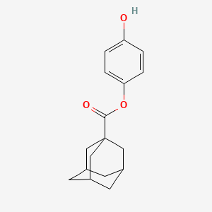 molecular formula C17H20O3 B4082285 4-hydroxyphenyl 1-adamantanecarboxylate 