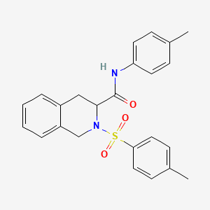 molecular formula C24H24N2O3S B4082289 N-(4-methylphenyl)-2-[(4-methylphenyl)sulfonyl]-1,2,3,4-tetrahydro-3-isoquinolinecarboxamide 