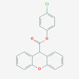 molecular formula C20H13ClO3 B408229 4-chlorophenyl 9H-xanthene-9-carboxylate 