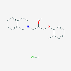 molecular formula C20H26ClNO2 B4082325 1-(3,4-dihydro-2(1H)-isoquinolinyl)-3-(2,6-dimethylphenoxy)-2-propanol hydrochloride 