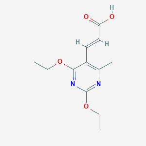 3-(2,4-Diethoxy-6-methyl-5-pyrimidinyl)acrylic acid